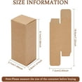 thumbnail image 1 of 45 pc Paper Cardboard boxes Essential Oil Packing box Gift box Rectangle Sandy Brown 9.1x3.7x3.6cm Unfold: 18.6x7.2x0.1cm, 1 of 9