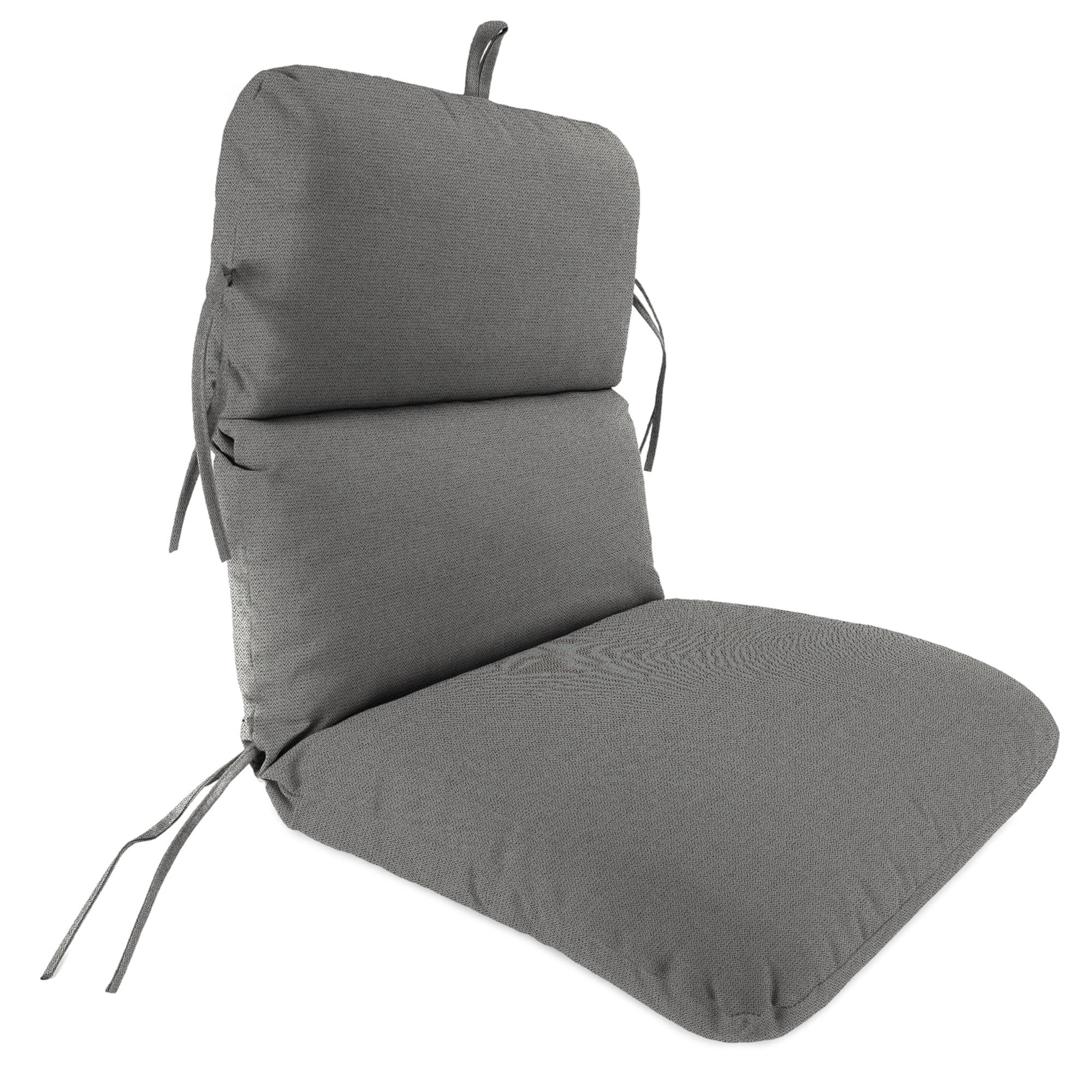 45" x 22" Rectangular Outdoor Chair Cushion with Ties and Hanger Loop