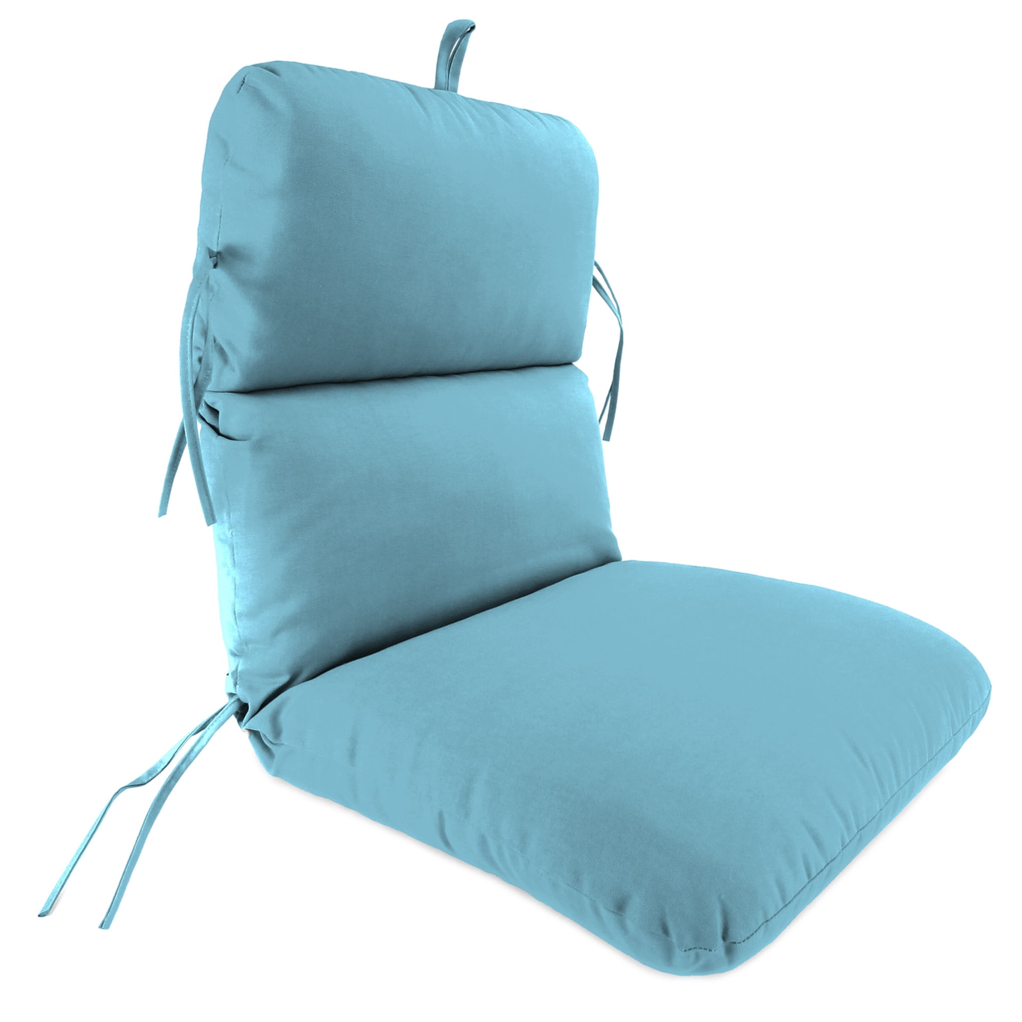 45" x 22" Rectangular Outdoor Chair Cushion with Ties and Hanger Loop