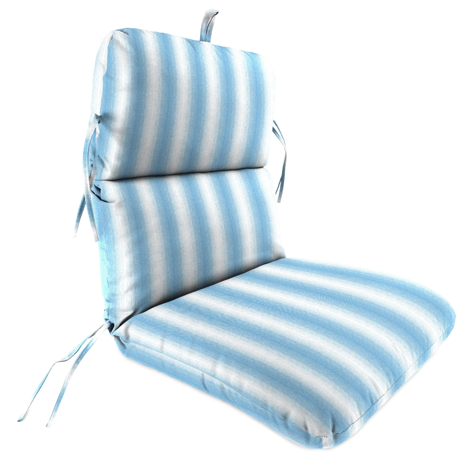 45" x 22" Rectangular Outdoor Chair Cushion with Ties and Hanger Loop