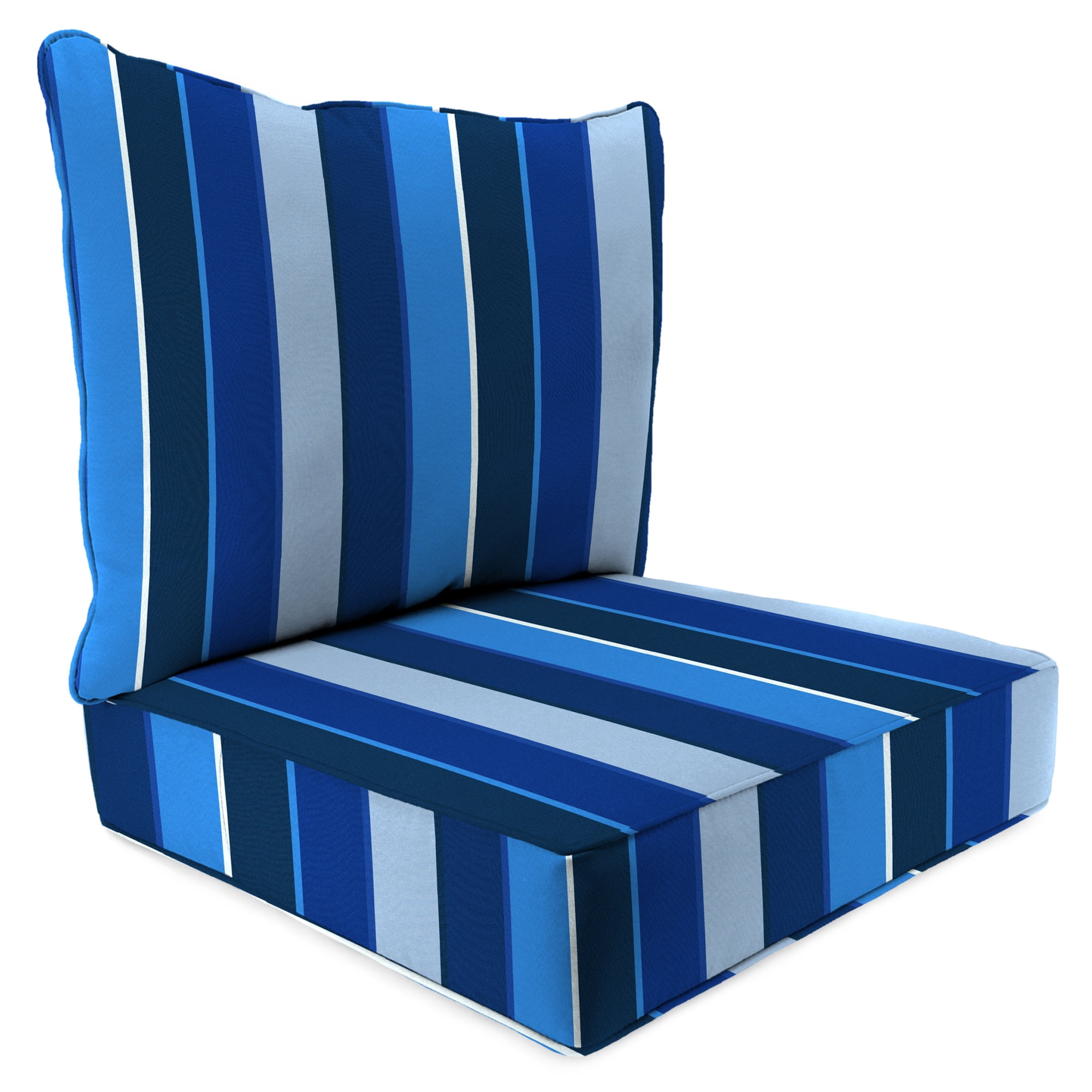 45" x 24" Rectangular Outdoor Deep Seat Chair Cushion Set with Welt