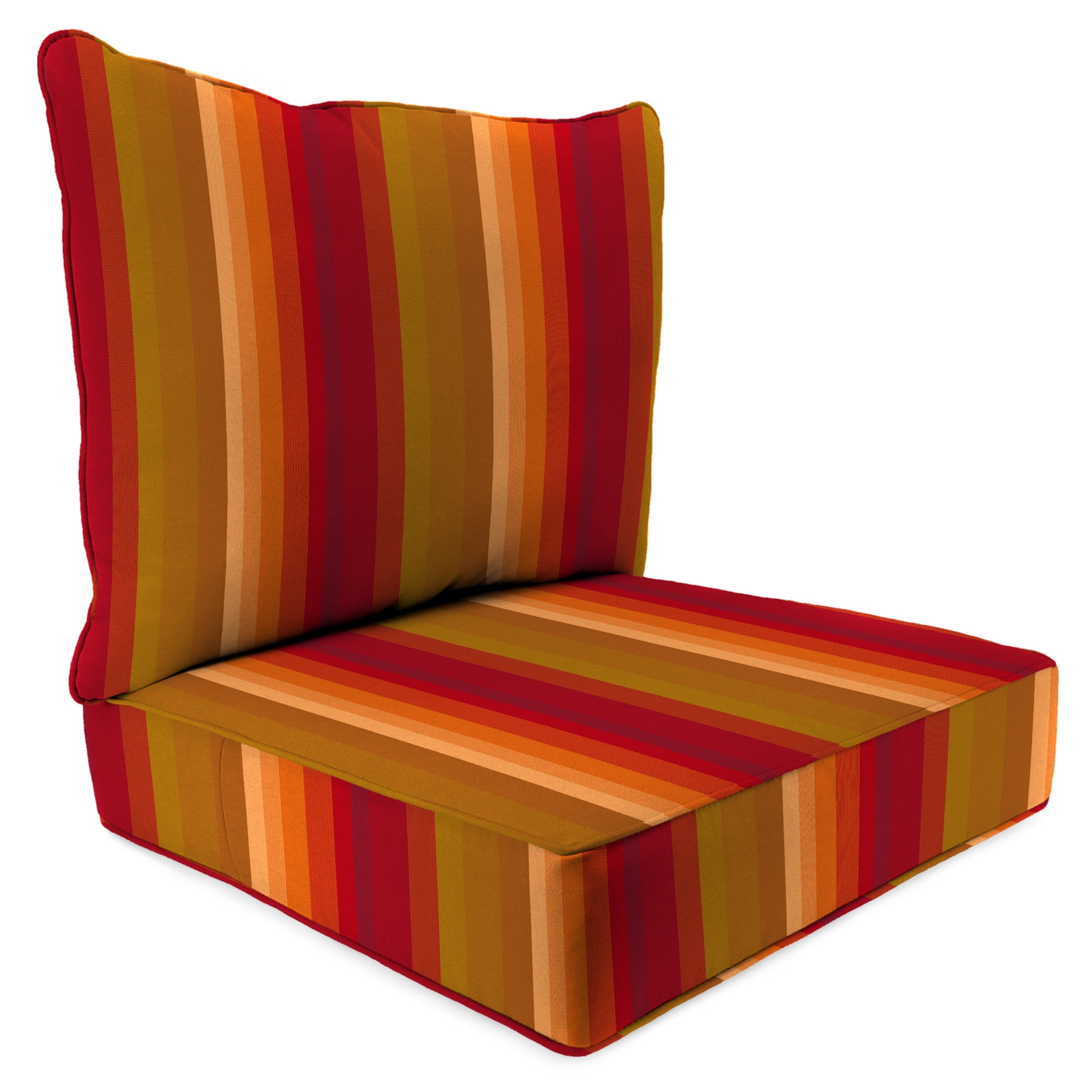 45" x 24" Rectangular Outdoor Deep Seat Chair Cushion Set with Welt