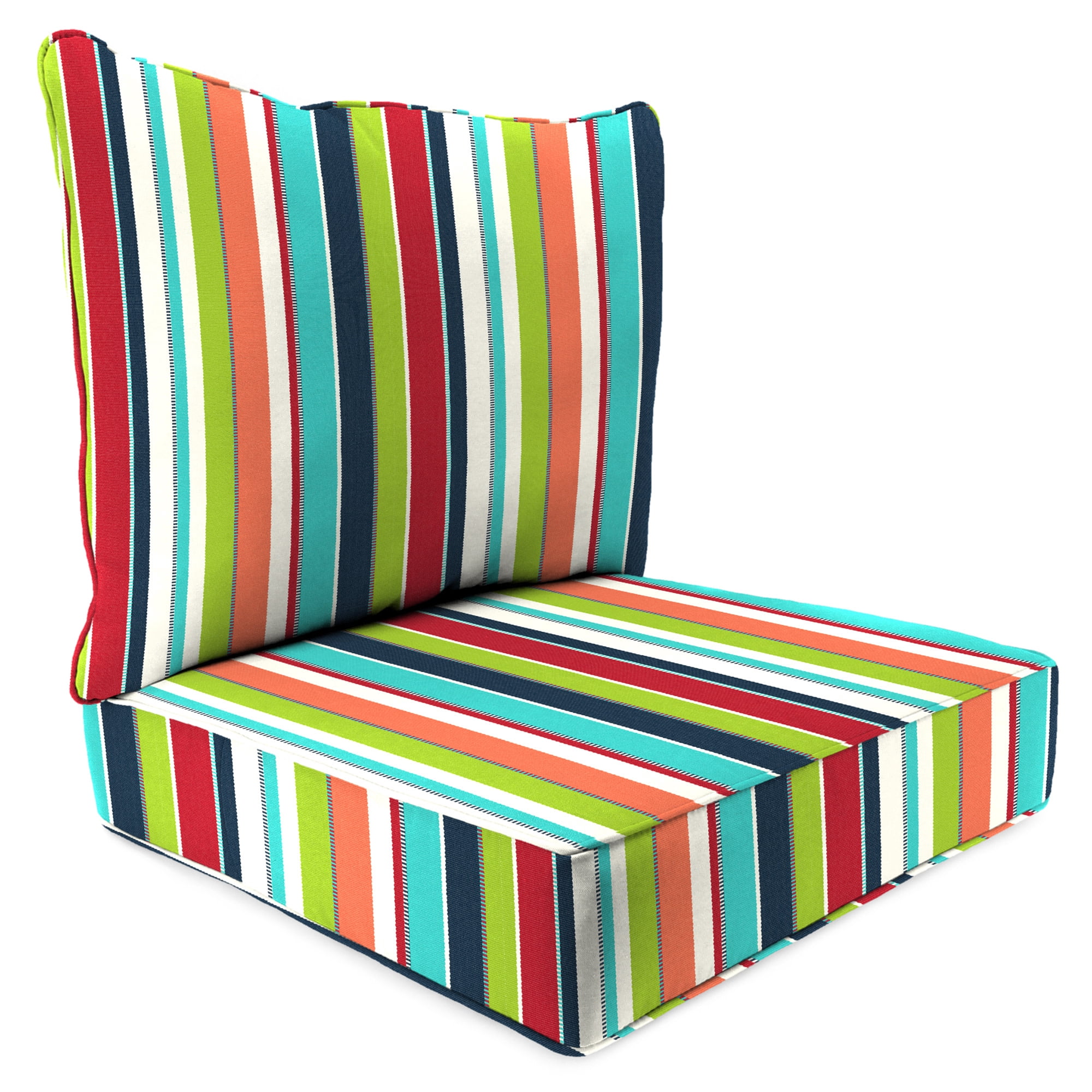 45" x 24" Rectangular Outdoor Deep Seat Chair Cushion Set with Welt