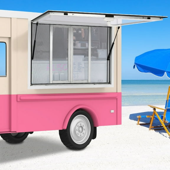 45 x 30in Concession Window for Food Trucks, Food Truck Service Window, Food Truck Window