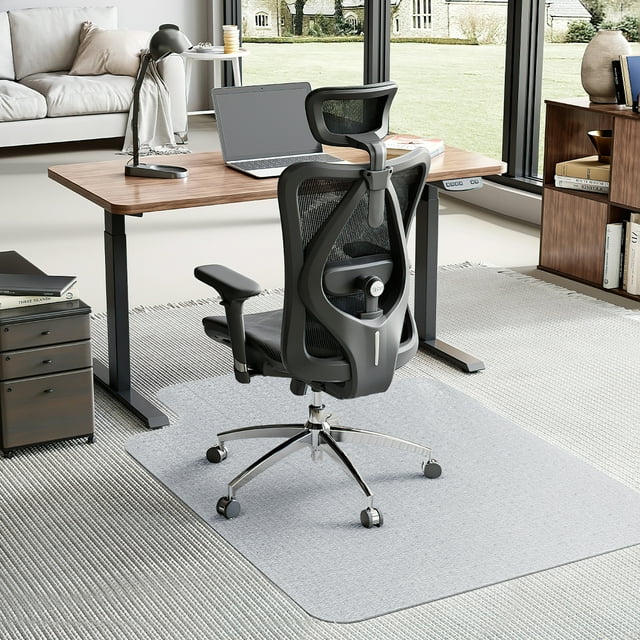 45” x53” Carpet Chair Mat, Office Chair Mat with Lip for Low Pile
