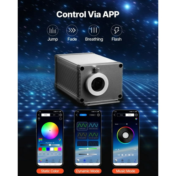 450 Fiber Starry Sky Light Kit, LED Fiber Optic Ceiling Decor for Car Interior Headliner & Home Use