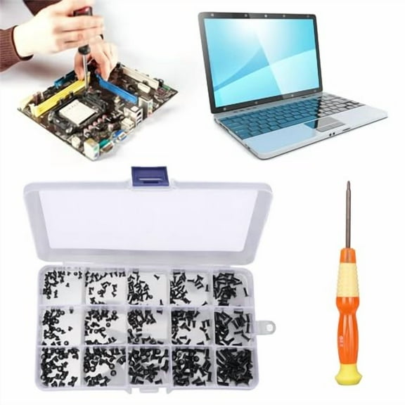 450 PCS Laptop Screws 15 Sizes Laptop Screws Kit,Notebook Computer Replacement Screws Assortment Kit,M2 M2.5 M3,for Electronics Repair,Feed Storage Box$$Hardware