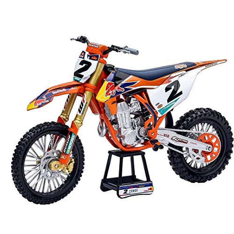 メイ 450 SX-F #2 Cooper Webb with Supercross #1 Plate Stickers Red Bull