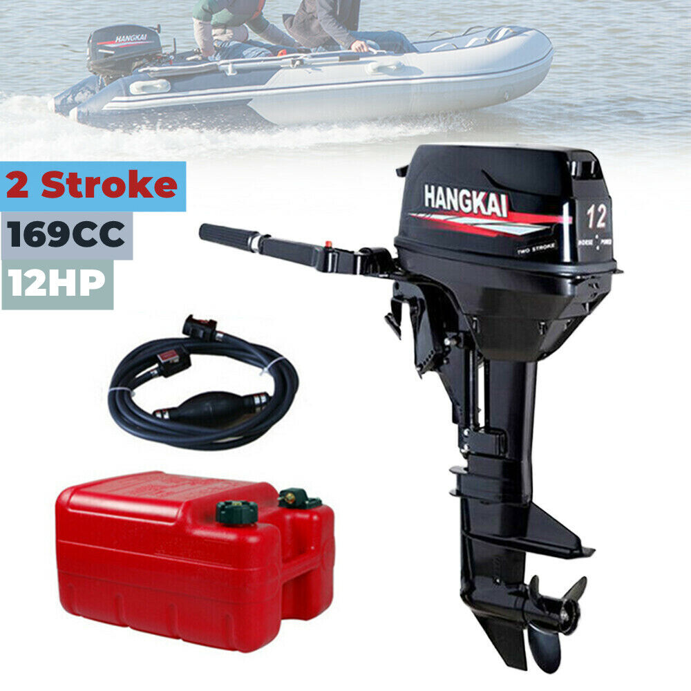 45005500r/min Outboard Boat Motor, 2 Stroke 12 HP 169CC Outboard Motor