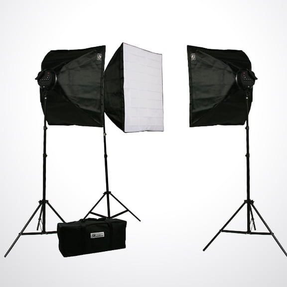 4500 W Photography Video 3 Softbox Lighting Light Kit FOR Chromakey Green Screen