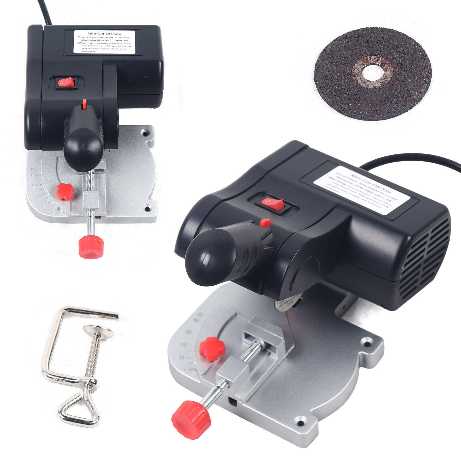 4500 (rpm) Mini Miter Saw Electric Power Table Saw Benchtop Cut-Off Chop Saw 45° Cutting