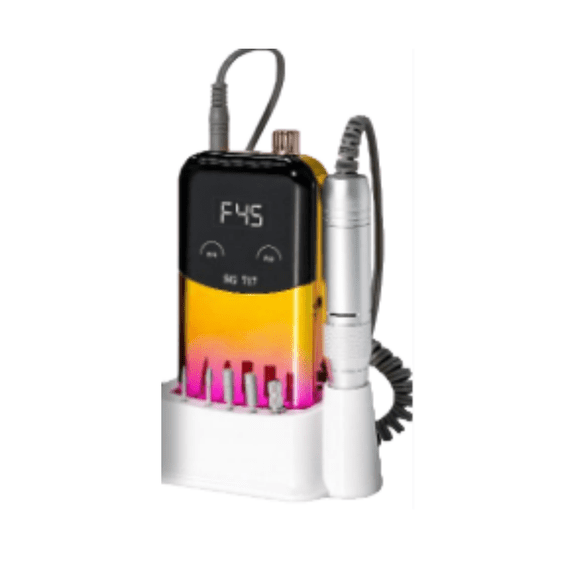 45000 RPM Nail Drill Machine,  Professional Nail File & LED Lamp, Rechargeable for Acrylic Gel Nails Home Salon Use