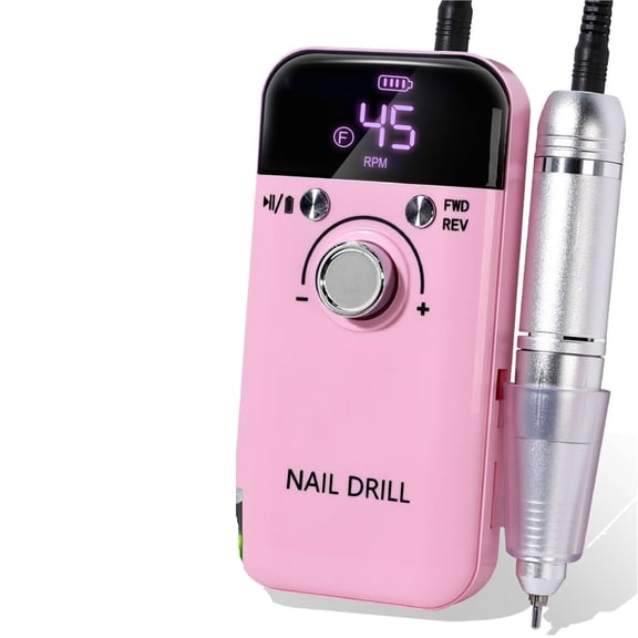 45000RPM Electric Nail Drill Machine Professional Nail Drills for Gel Nails Polish Low Noise Rechargeable Portable Nail File