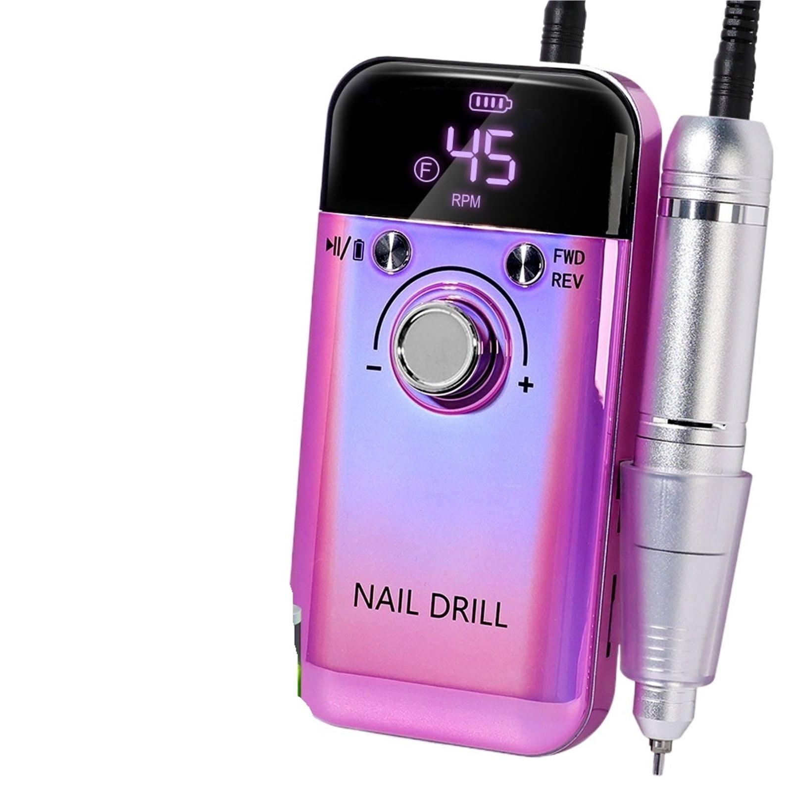 45000RPM Electric Nail Drill Machine Professional Nail Drills for Gel Nails Polish Low Noise Rechargeable  Portable Nail File