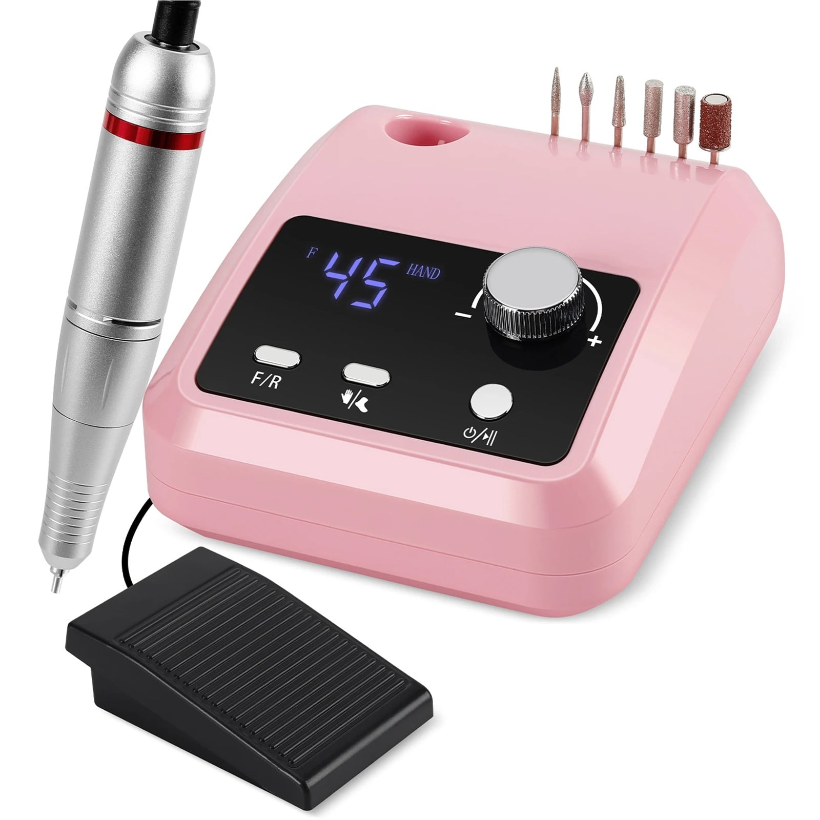 45000RPM Electric Nail Drill Machine for Nails Electric File HD Display Metal Manicure Pen Professional Nail Lathe Sander