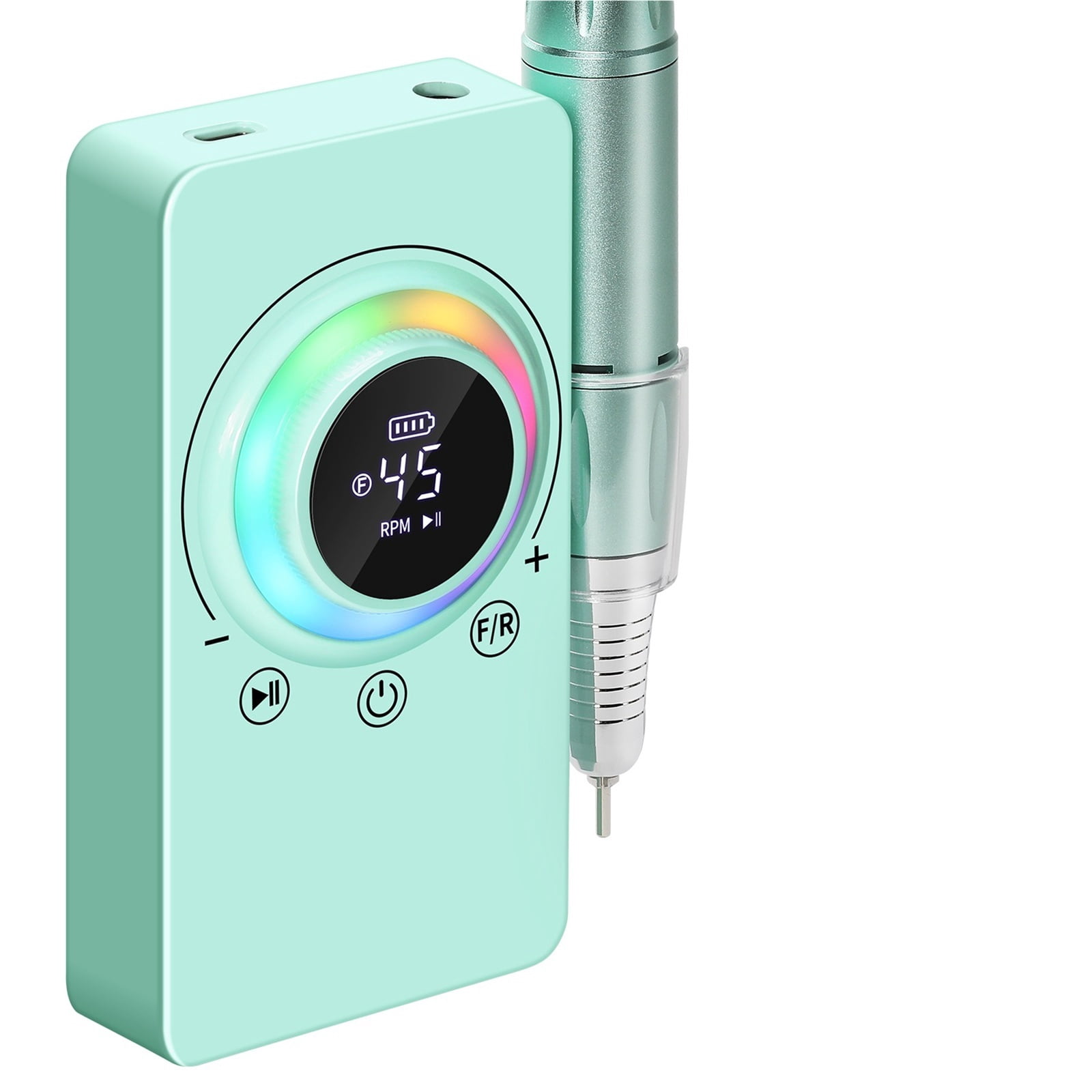 45000RPM Nail Drill Machine Nail Polisher USB Charging Electric Manicure Sander Low Noise Nail Salon Tools