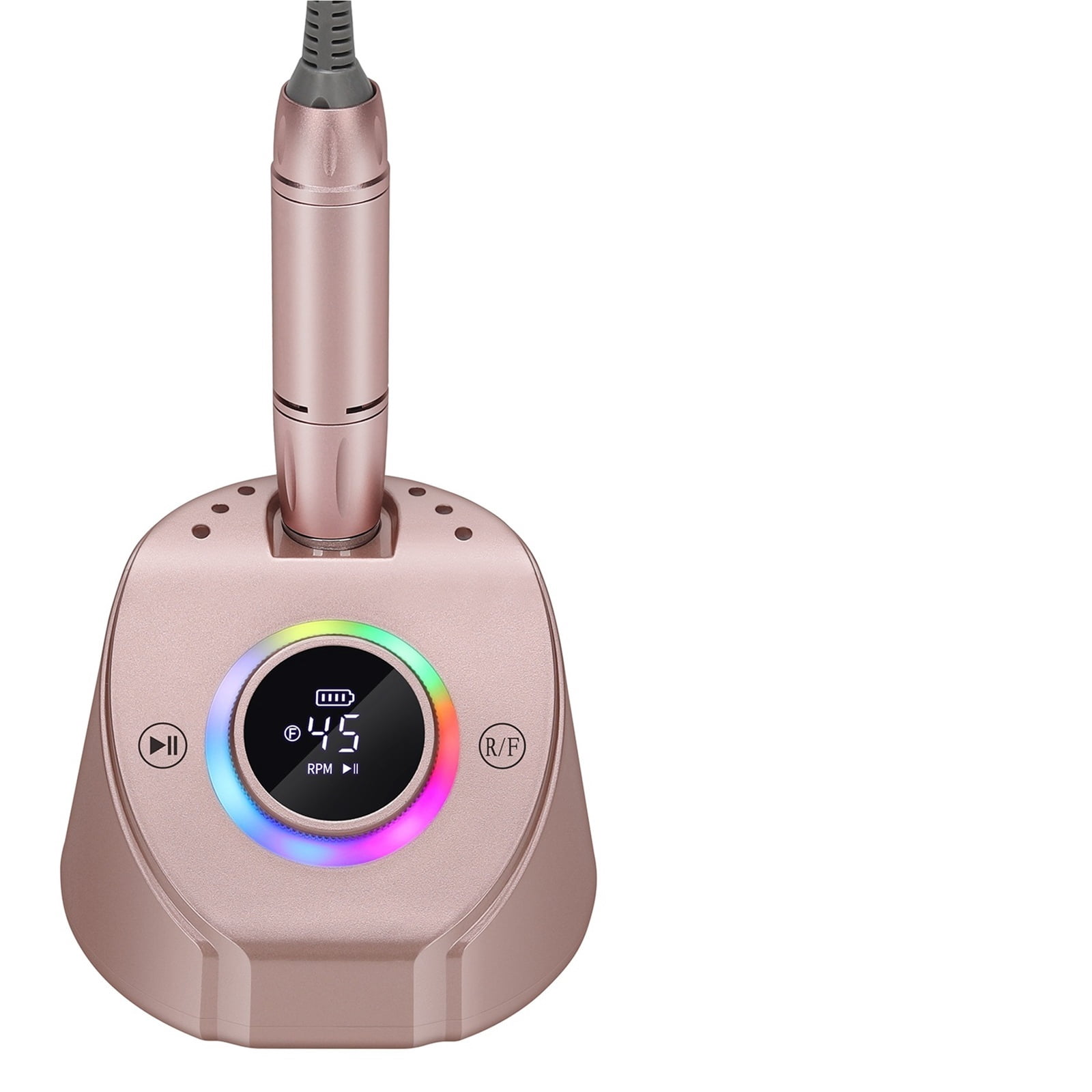 45000RPM Rechargeable Nail Drill Machine Desktop Polishing Machine Electric Sander Low Noise Nail Salon Tools