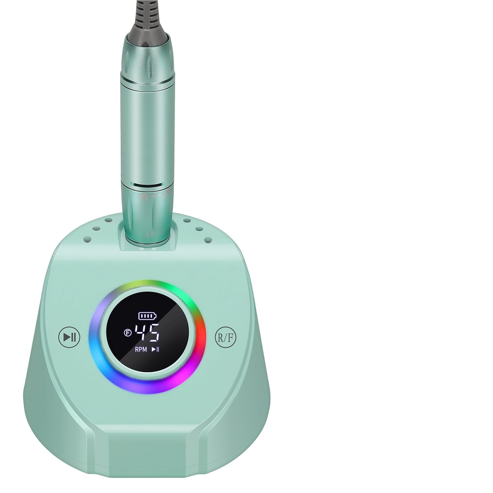 45000RPM Rechargeable Nail Drill Machine Desktop Polishing Machine Electric Sander Low Noise Nail Salon Tools