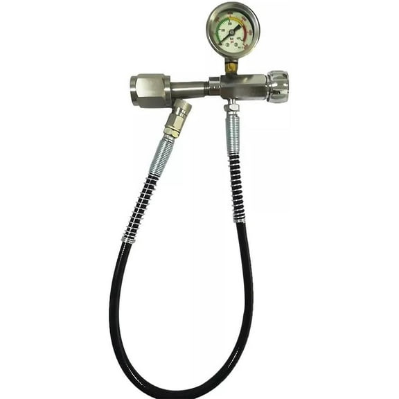 Paintball PCP SCBA Air Fill Station Female Thread Gold Release Valve 4500PSI with 60cm Microbore Hose