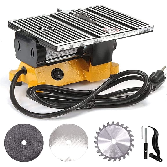 4500RPM Compact Table Saw - 5/8" Max Cutting Depth, Alloy Blade for Smooth Clean Cuts