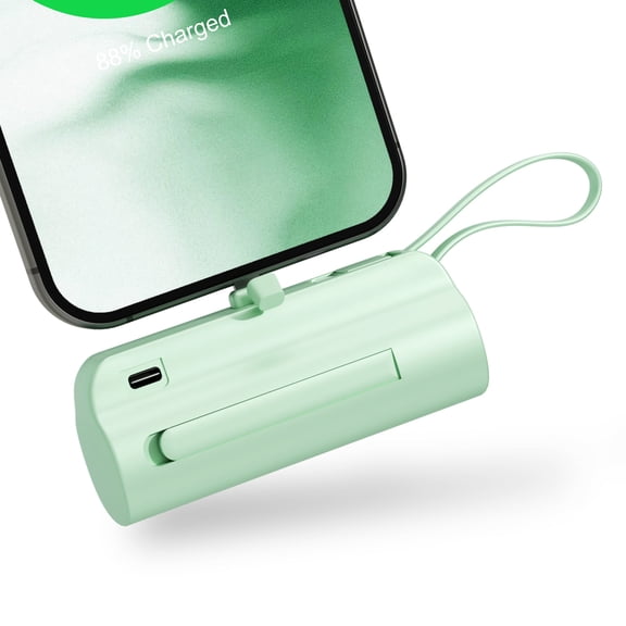 Power Bank, Portable Charger, 4500mAh Battery Pack for iPhone, for Android, Pocket Sized, Perfect for Traveler, Green
