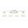 thumbnail image 1 of Millennium Lighting  3 Light Metal Vanity Fixture with Etched White Glass Shades Chrome Chrome Polished Over 12 Inches, 1 of 2