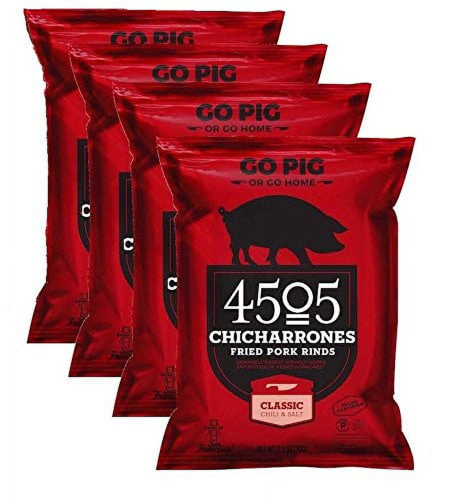4505 Chicharrones Fried Pork Rinds Classic Chili & Salt (4pack