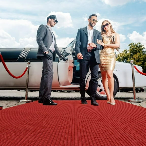 450GSM Extra Thick Red Carpet Runner for Party & Events 3x10ft