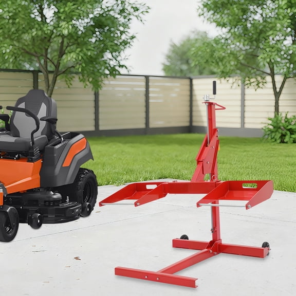 450LBS Lawn Mower Lift Jack for Tractors Zero Riding Lawn Mower Adjustable Steel