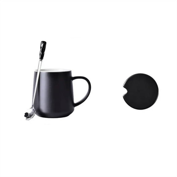 450ML Ceramic Mug With Ceramic Lid Large Capacity Exquisite Coffee Cup With Lid Household Breakfast Cup Water Cup