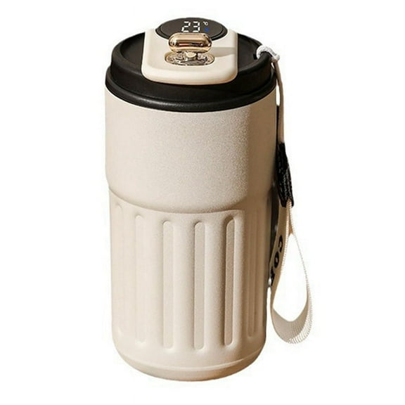 450ML Smart ThermosBottle Digital LED Temperature Coffee Mug Stainless Steel Thermal Mug Tumbler Mug Port