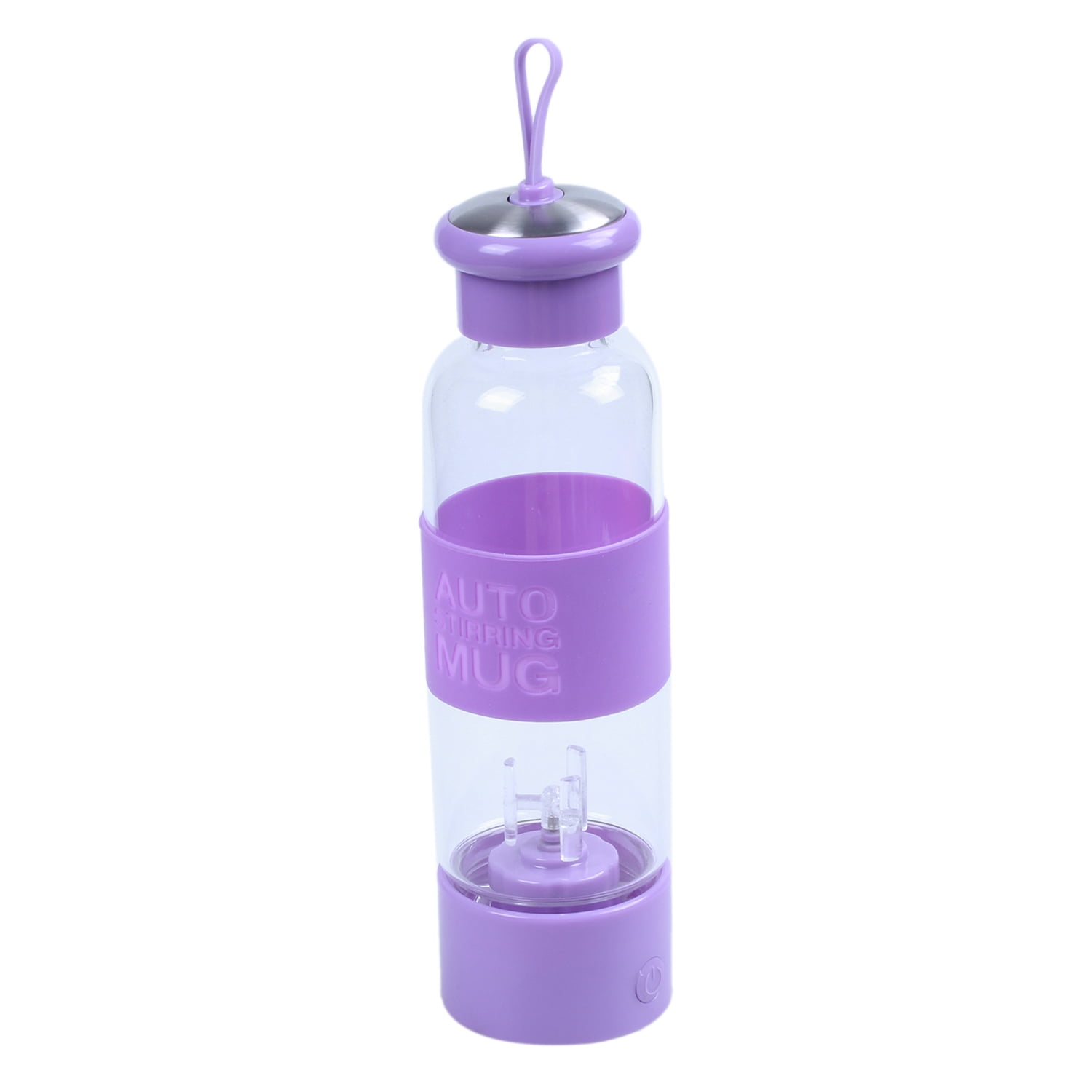450Ml Portable Electric For Blender Juicer Cup Fruit Mixer Machine Smoothie Maker Bottle Glass Water Bottle-Purple