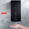 thumbnail image 1 of 450Ml Wall Mounted Black Pressing Soap Dispenser, Shampoo Shower Gel Hand Sanitizer Container /Manual Liquid Dispenser For Kitchen Bathroom, 1 of 9