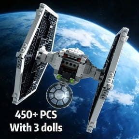 450PCS Tie Fighter Stars Fighter Space Wars Figures FIT Model Building Gift