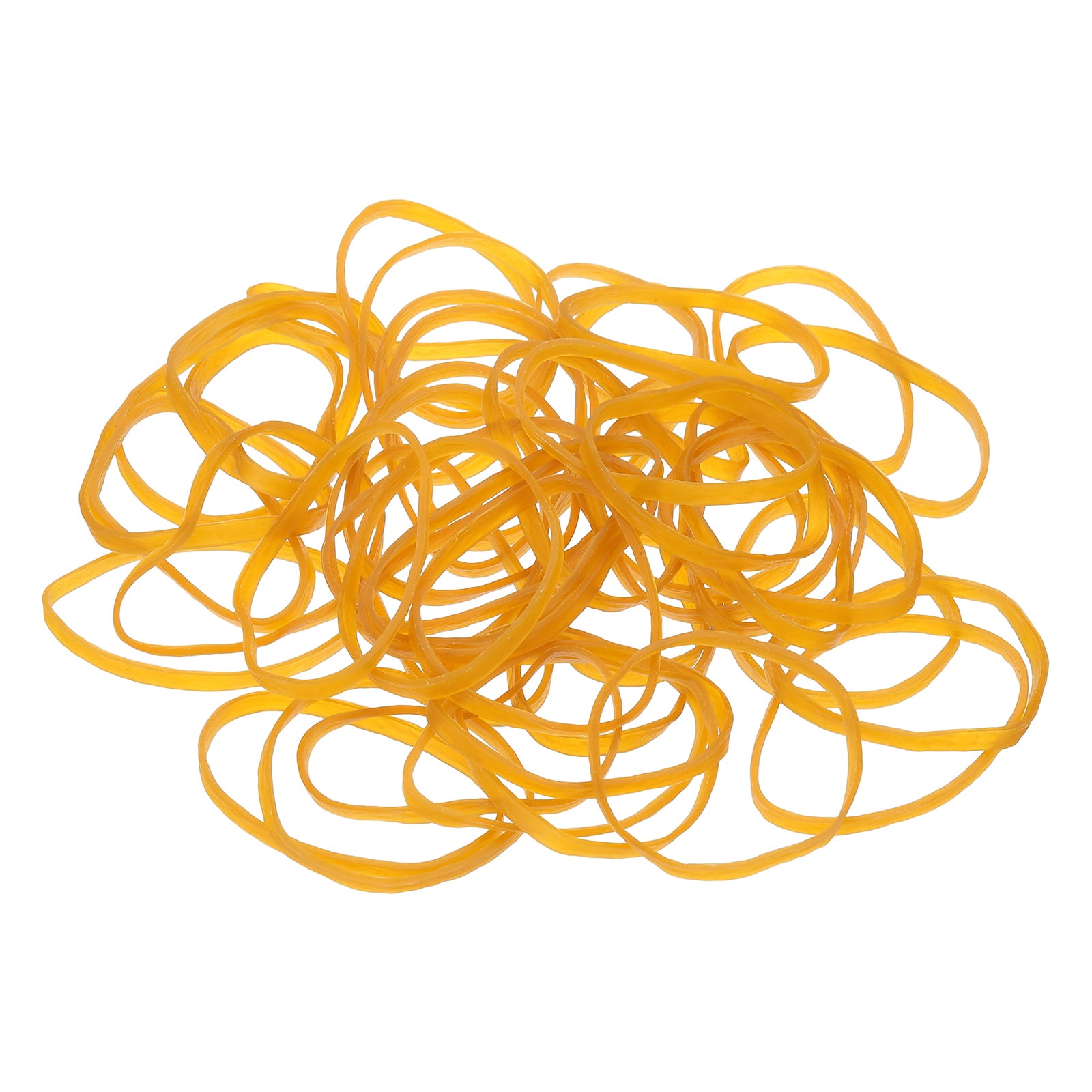 450Pack Rubber Bands, 3.15x0.16 Inch Elastic Bands for Office Supplies, Yellow