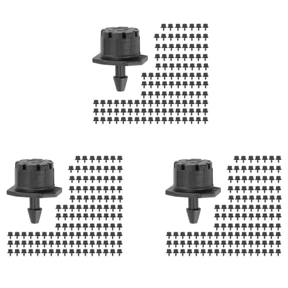 450Pcs Adjustable Irrigation Drippers Sprinklers 1/4 Inch Emitter Dripper Mini Drip Irrigation Sprinklers for Lawn