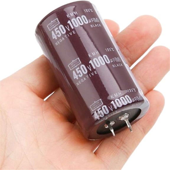 450V1000UF Aluminum Electrolytic Capacitor Great for Electronics Hobbyists and Engineers Through Hole Mounting Type