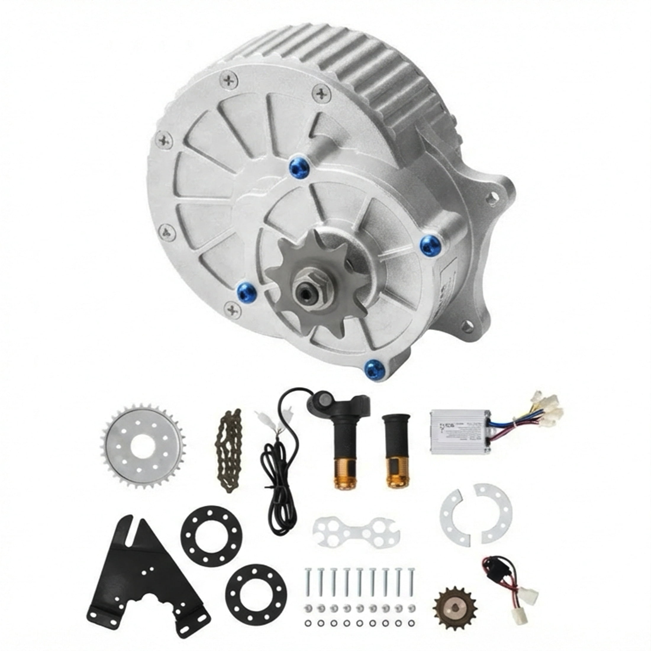 Dc Kit 450W 36V DC Motor Kit, 3000RPM with Speed Controller & Throttle for Go ...