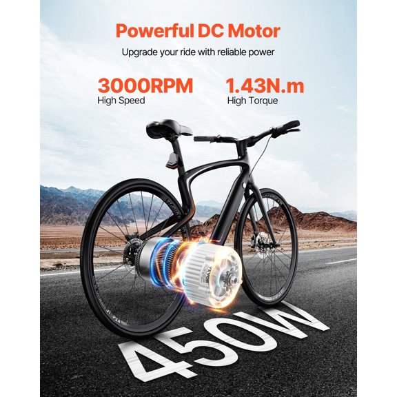 450W Electric Brushed DC Motor Kit - 36V 3000rpm Motor with Upgraded Speed Controller and Twistgrip Throttle Kit for Go Karts E-Bike Motorcycle Scoote