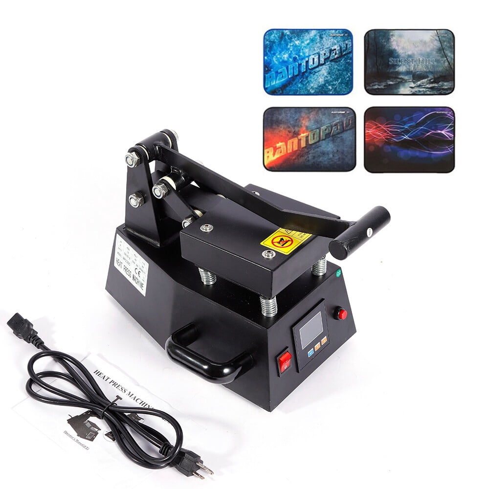 450W Hot Press Machine, Small Digital Label Heat Press Machine for Clothing LOGO 110V
