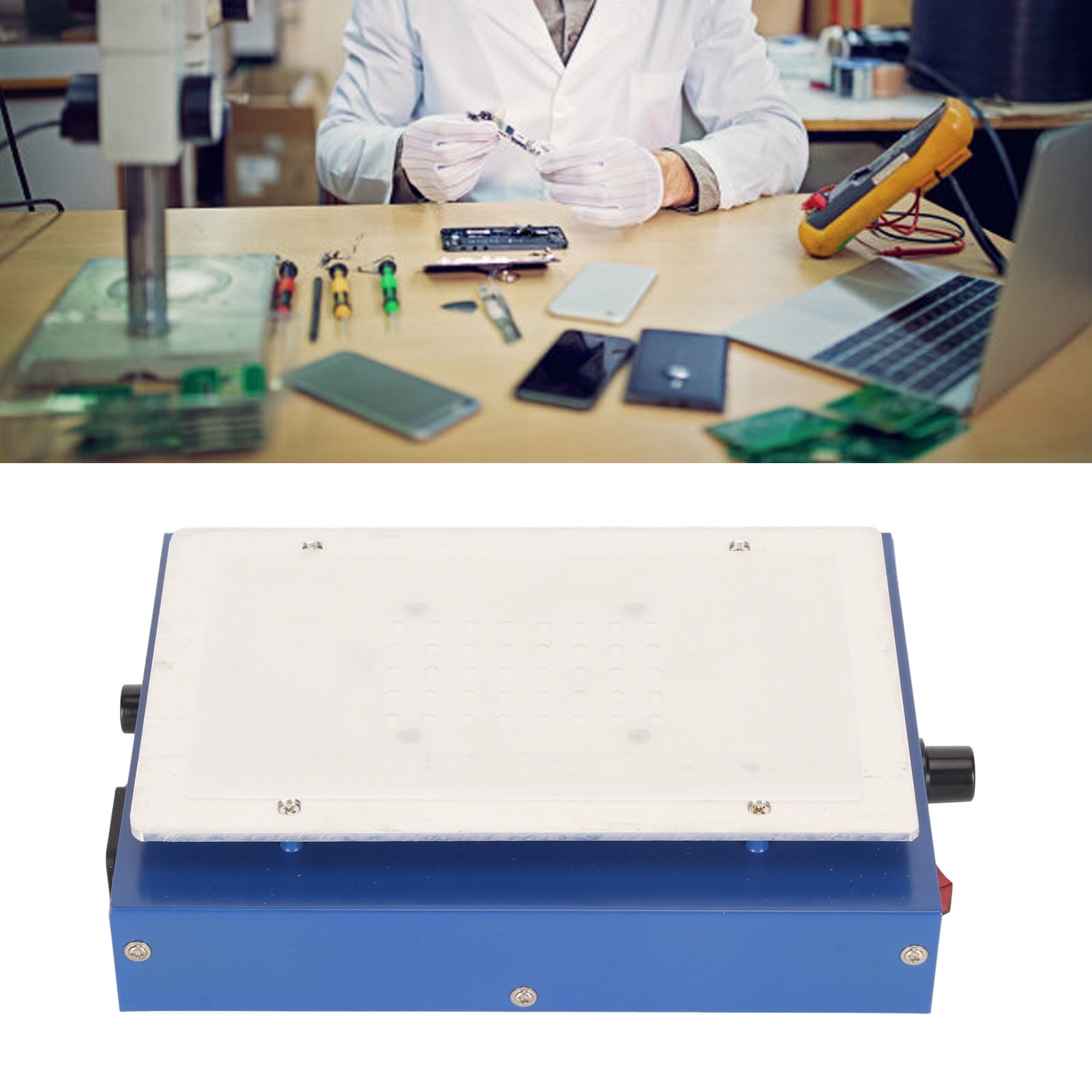 450W Soldering Hot Plate, 7 Inch LED Electric Hot Plate Preheat