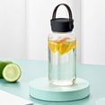 thumbnail image 1 of 450mL Transparent High Aesthetic Sports Water Bottle,Frosted Plastic Portable Handheld Cup,Sealed Leakproof Drinking Bottle,Clear Scale Travel Kettle,Lightweight Cup for Outdoor Sports Camping, 1 of 6