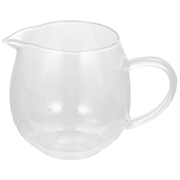 FUEENIRVA Glass Tea Dispenser with Easy Pour Spout, Beverage Server for Home, Office, and Party Use