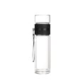 thumbnail image 1 of 450ml Glass Double Wall Tea Infuser Bottle with Strainer, Heat-Proof and Leak-Proof Loose Leaf Tea Separation Cup, Portable Design for Brewing Perfect Tea at the Office or During Travel, 1 of 6