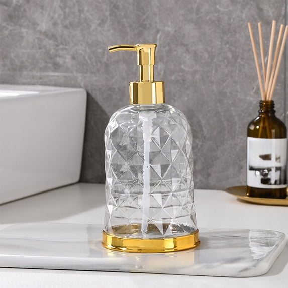 450ml Hand Soap Dispenser Bottle for Bathroom & Kitchen | Refillable Plastic Pump Bottle for Liquid Soap, Lotion, or Shampoo | 1-Pack