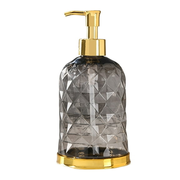 450ml Hand Soap Dispenser, Clear Plastic Lotion Pump Bottle, Refillable Hand Wash Station, Multi-Purpose Bathroom Kitchen Container, Stylish Home Decor Supplies