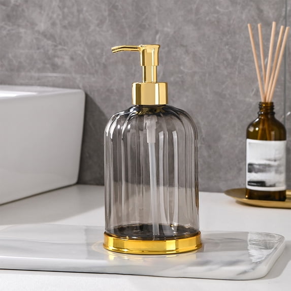 450ml Hand Soap Dispenser - Refillable Design, Hygienic Touch-free , Countertop Organization for Bathroom and Kitchen