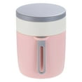 thumbnail image 1 of 450ml Insulated Breakfast Cup with Foldable Spoon, 304 Stainless Steel Portable Thermos for Oatmeal, Soup & Milk, 1 of 4