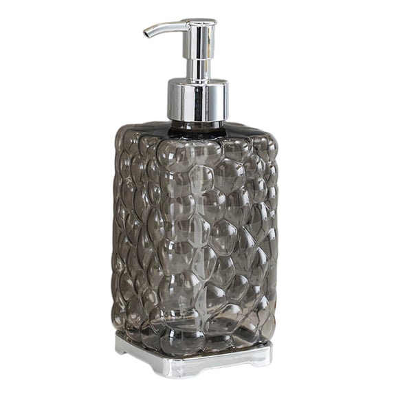 450ml Large Hand Soap Dispenser, Refillable Plastic Pump Bottle for Bathroom Kitchen, Modern Design Hand Wash Station, High Capacity Soap Container