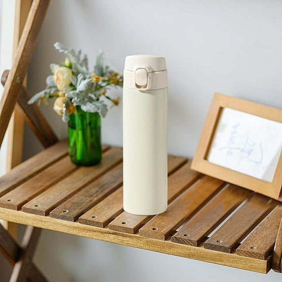 450ml Stainless Steel Insulated Cup with Pop-up Lid Portable Fashion Handle Thermal Mug Unisex